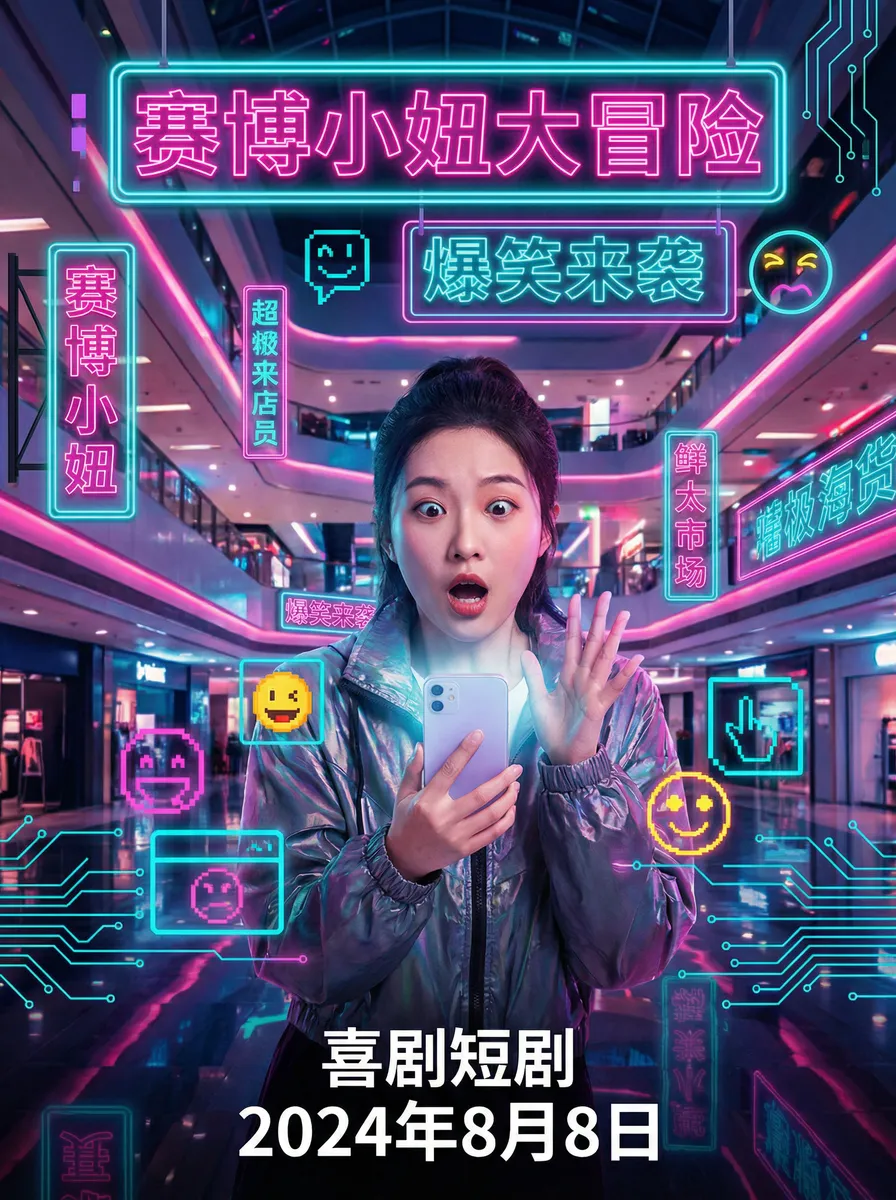麻豆MD传媒在饯观看免费 搞笑喜剧短剧 - 赛博小妞大冒险海报
